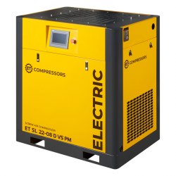Винтовой компрессор ET-Compressors SL 22-08 D VS PM без муфты и двигателем на постоянных магнитах