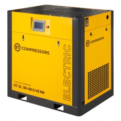 Винтовой компрессор ET-Compressors SL 30-08 D VS PM без муфты и двигателем на постоянных магнитах