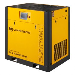 Винтовой компрессор ET-Compressors SL 45-08 D VS PM без муфты и двигателем на постоянных магнитах