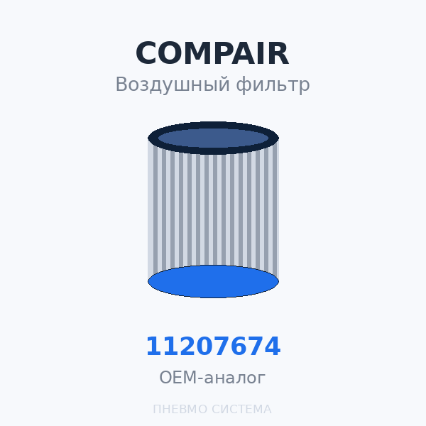 Фильтр воздушный CompAir 11207674 (98262201) OEM