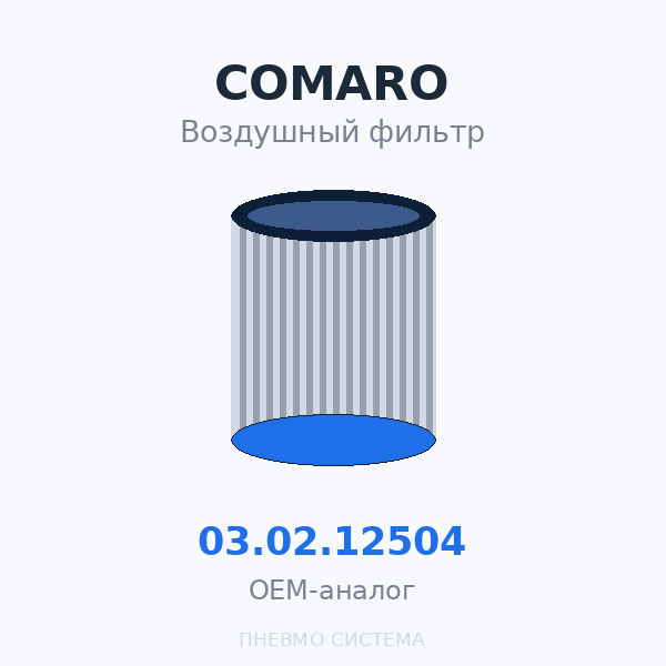 Фильтр воздушный COMARO 03.02.12504 OEM