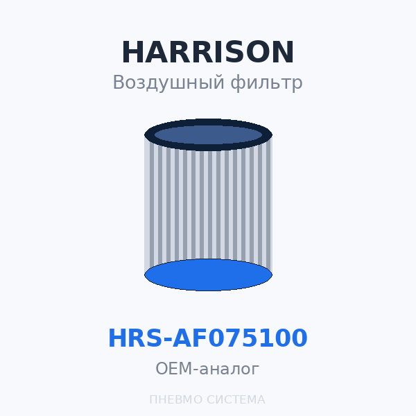 Фильтр воздушный HARRISON HRS-AF075100 OEM