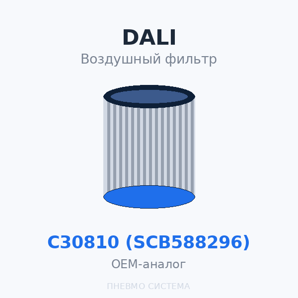 Фильтр воздушный DALI С30810 (SCB588296) OEM
