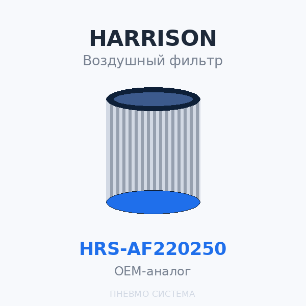 Фильтр воздушный HARRISON HRS-AF220250 OEM