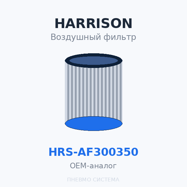Фильтр воздушный HARRISON HRS-AF300350 OEM