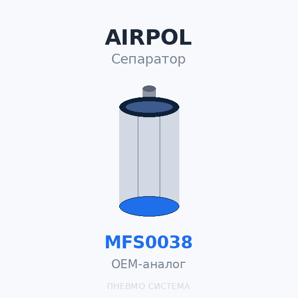 Фильтр-маслоотделитель сепаратор Airpol MFS0038 OEM