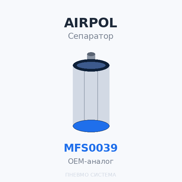 Фильтр-маслоотделитель сепаратор Airpol MFS0039 OEM