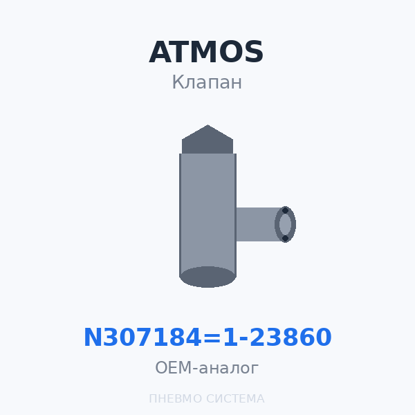 Ремкомплект впускного клапана ATMOS At102265 N307184=1 2 OEM