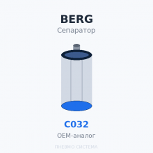 Фильтр-маслоотделитель сепаратор BERG C032 OEM