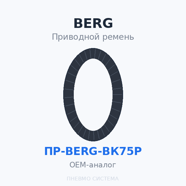 Приводной ремень BERG ВК75Р (5 шт.) OEM