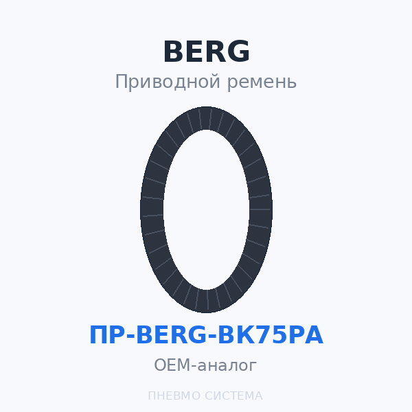 Приводной ремень BERG ВК75РА (5 шт.) OEM
