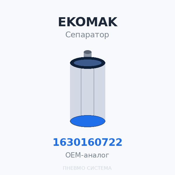 Фильтр-маслоотделитель сепаратор EKOMAK 1630160722 (MKN000922, 2200910-1) OEM