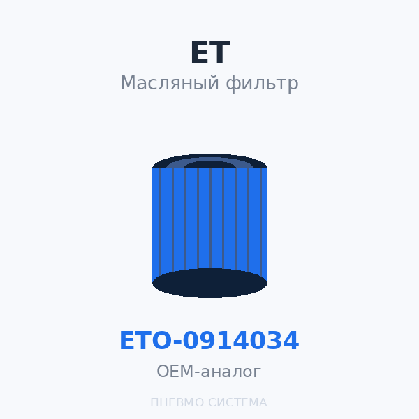 Фильтр масляный ET-Compressors ETO-0914034 OEM