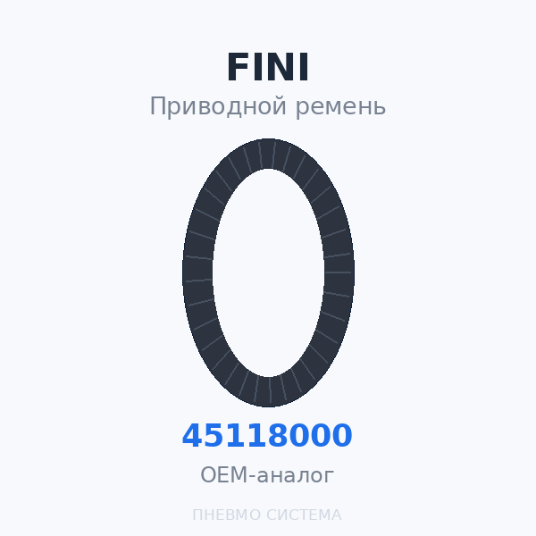 Приводной ремень FINI 045118000 OEM