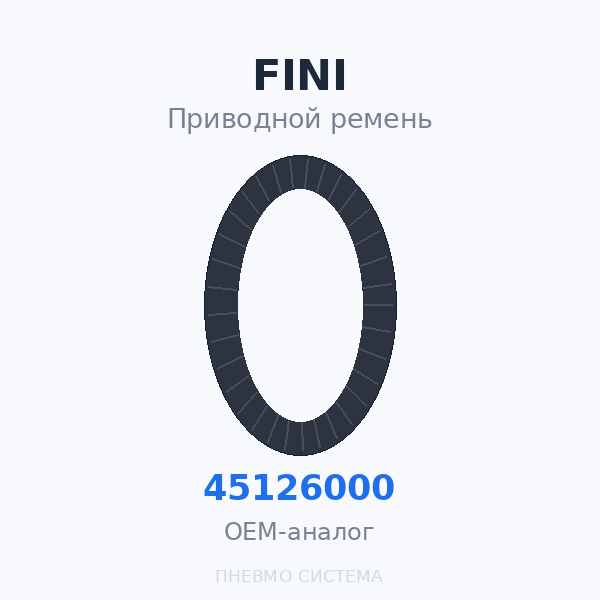 Приводной ремень FINI 045126000 OEM