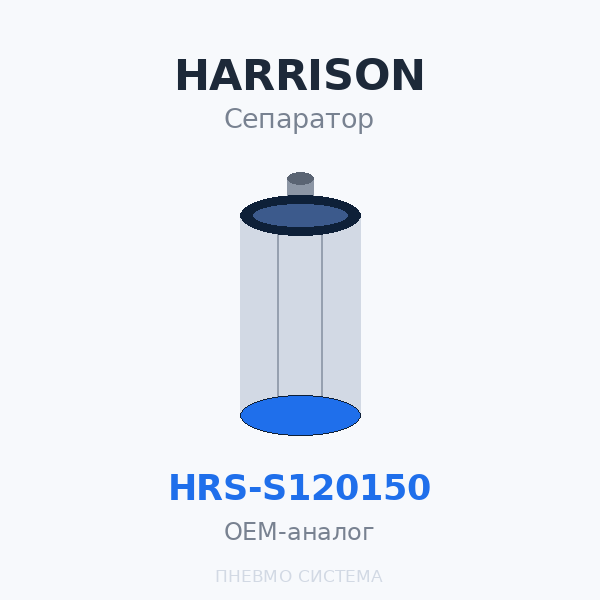 Фильтр-маслоотделитель сепаратор HARRISON HRS-S120150 OEM
