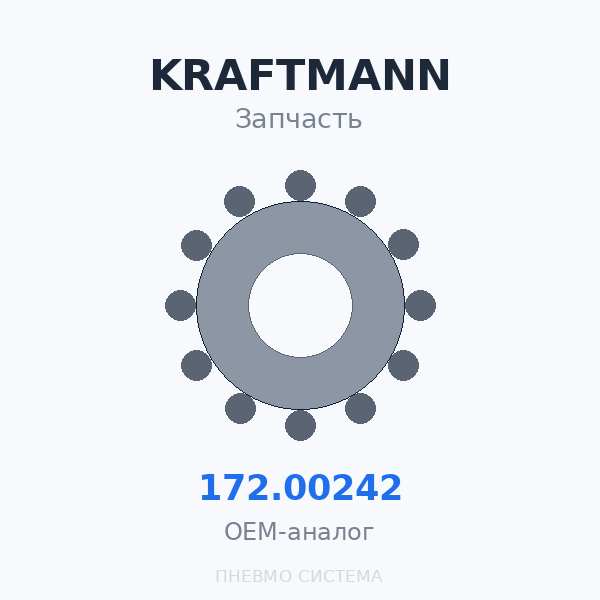 Водяной фильтр KRAFTMANN 172.00242 OEM