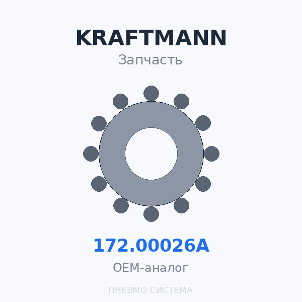 Картридж воздушного фильтра KRAFTMANN 172.00026 - POLARIS 15-30 OEM