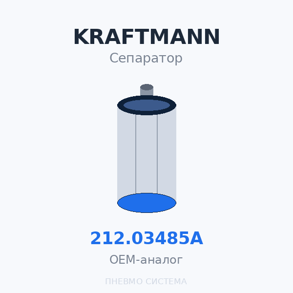 Набор сепаратора (маслоотделителя) KRAFTMANN 212.03485 (172.03485, 167.44040) OEM