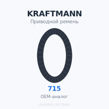 Приводной ремень KRAFTMANN 00715 OEM
