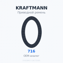 Приводной ремень KRAFTMANN 00716 OEM