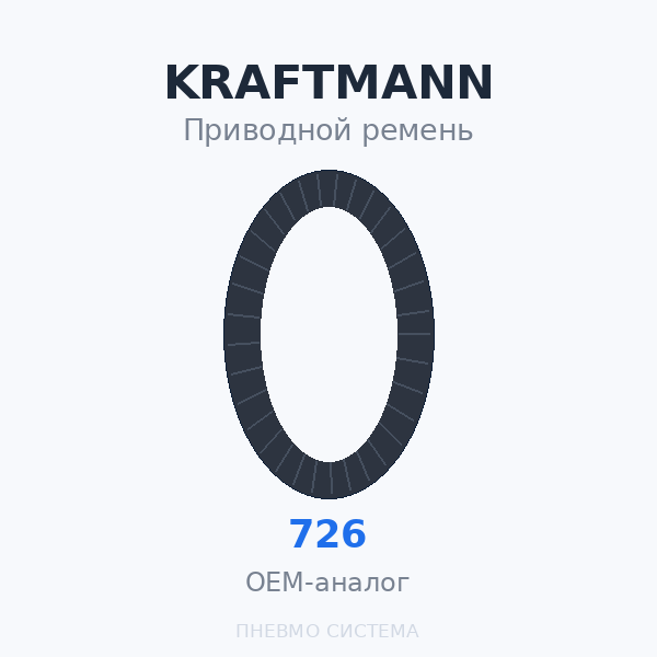 Приводной ремень KRAFTMANN 00726 OEM