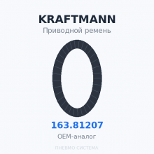 Приводной ремень KRAFTMANN 163.81207 OEM