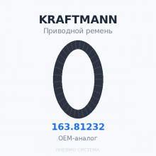 Приводной ремень KRAFTMANN 163.81232 (163.61232) OEM