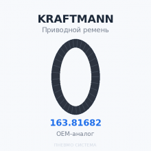 Приводной ремень KRAFTMANN 163.81682 OEM