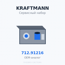 Сервисный набор KRAFTMANN 712.91216 OEM