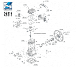 F 1127220009 (7220090000) Поршень D.65 мм Fiac AB 515