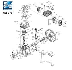 F 1124080088 (4080880000) Шат-порш. группа Fiac AB-678 / AB-858